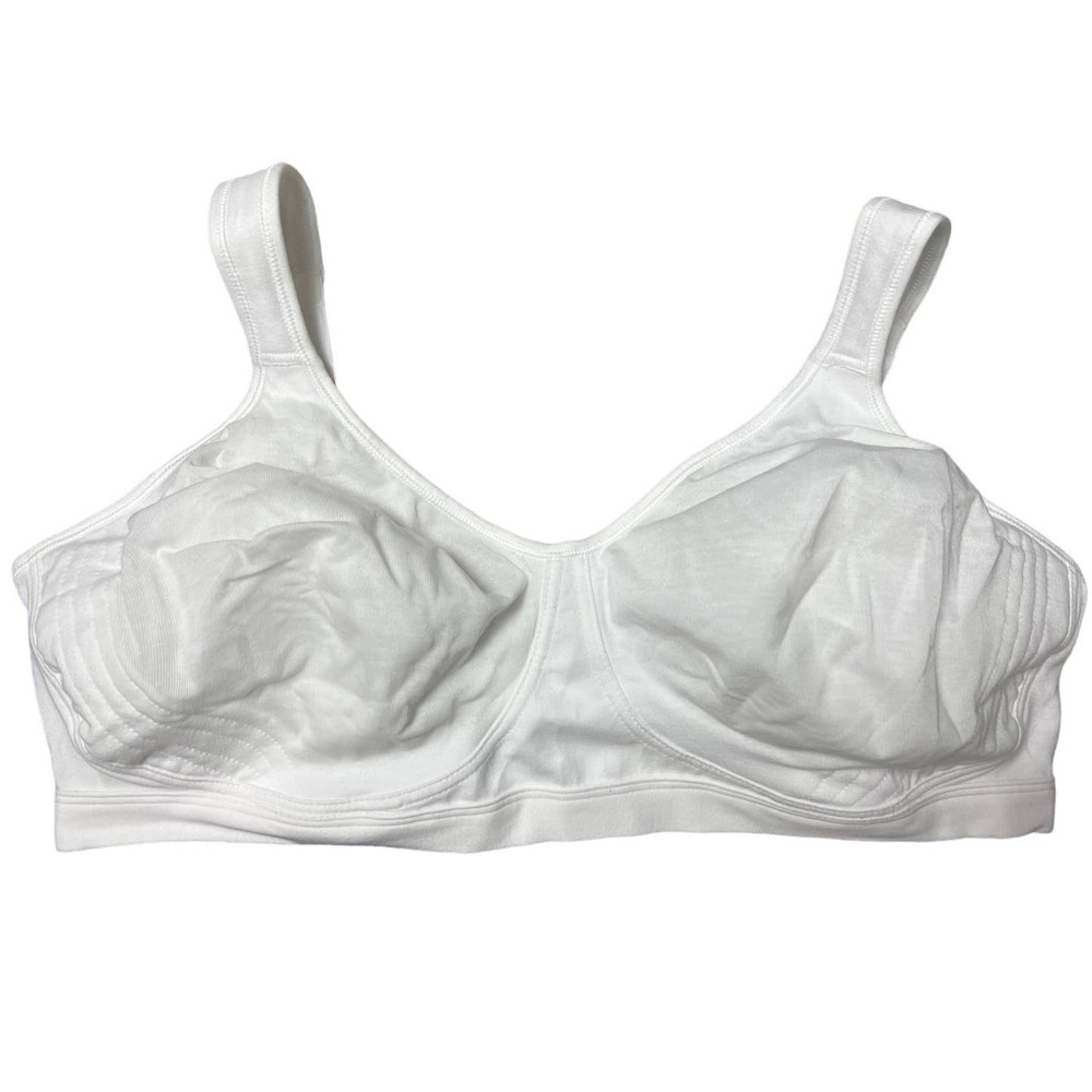 Playtex Women 44DD White 18 Hour Ultimate Support Wireless Full Coverage Bra